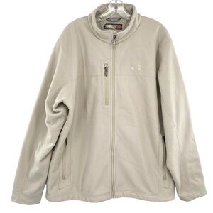 Under Armor Men’s Cream Fleece Jacket XL